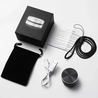 Mini Bluetooth Bone Conduction Speaker with Portable Stereo Soundbox, Dual Audio Channels and FM Radio
