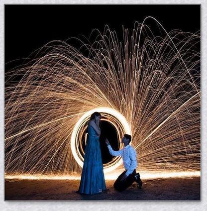 Spectacular Steel Wool Photography Kit with steel wool, whisk, and steel wire for creative light painting photography