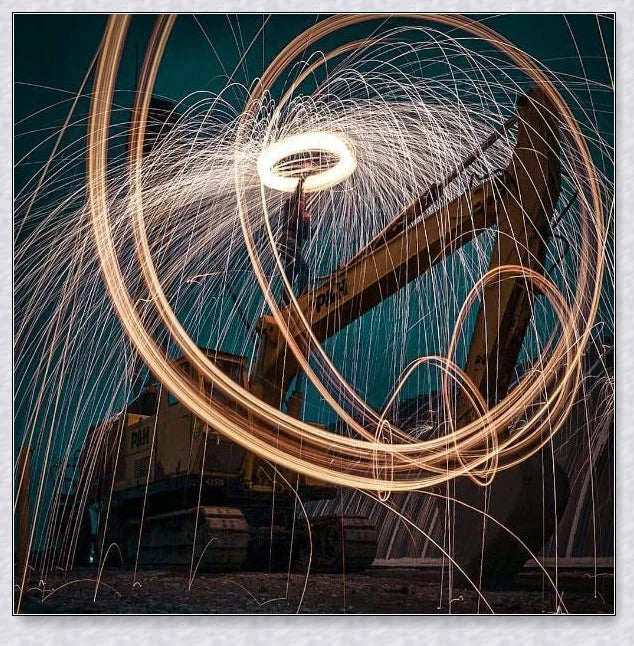 Spectacular Steel Wool Photography Kit with steel wool, whisk, and steel wire for creative light painting photography