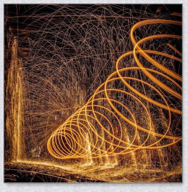 Spectacular Steel Wool Photography Kit with steel wool, whisk, and steel wire for creative light painting photography