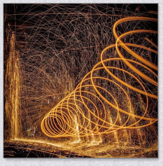 Spectacular Steel Wool Photography Kit with steel wool, whisk, and steel wire for creative light painting photography