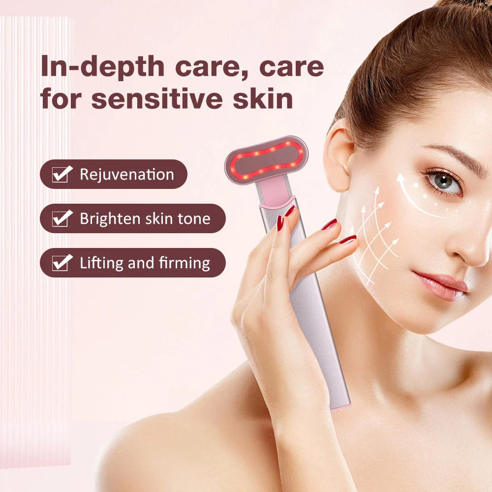 The EMS Eye Beauty Device, a compact and portable eye massager with microcurrent, warm compress, and 360° rotation technology to revitalise the delicate eye area.