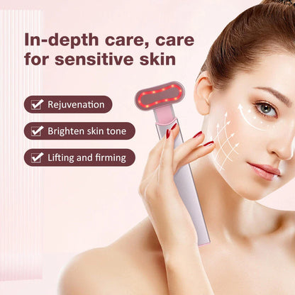 The EMS Eye Beauty Device, a compact and portable eye massager with microcurrent, warm compress, and 360° rotation technology to revitalise the delicate eye area.