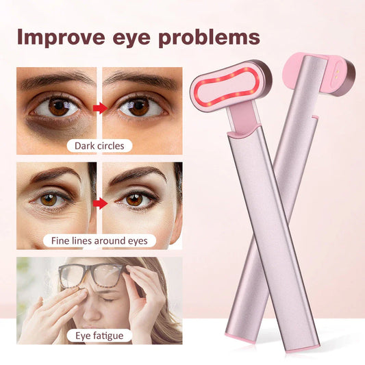 The EMS Eye Beauty Device, a compact and portable eye massager with microcurrent, warm compress, and 360° rotation technology to revitalise the delicate eye area.