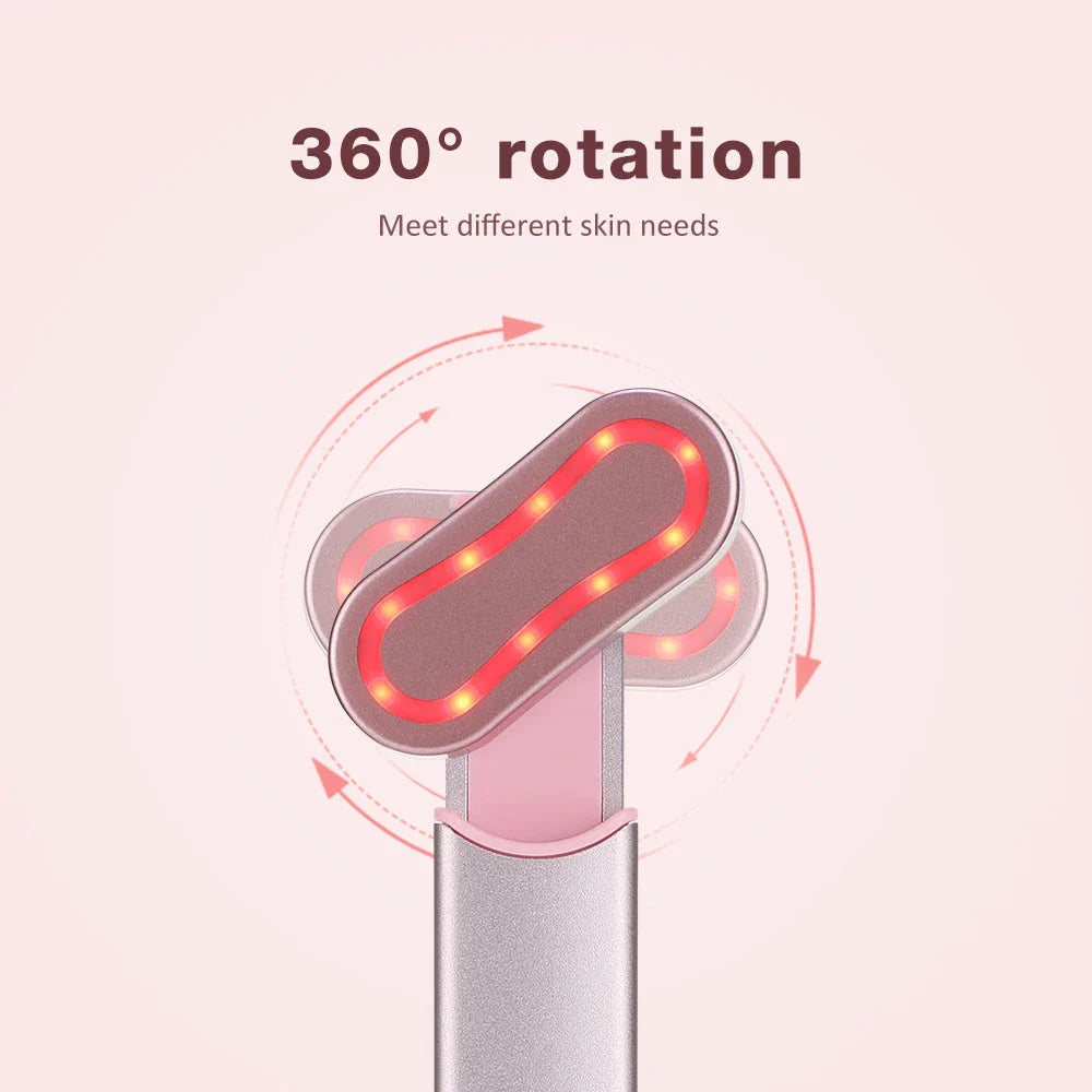 The EMS Eye Beauty Device, a compact and portable eye massager with microcurrent, warm compress, and 360° rotation technology to revitalise the delicate eye area.