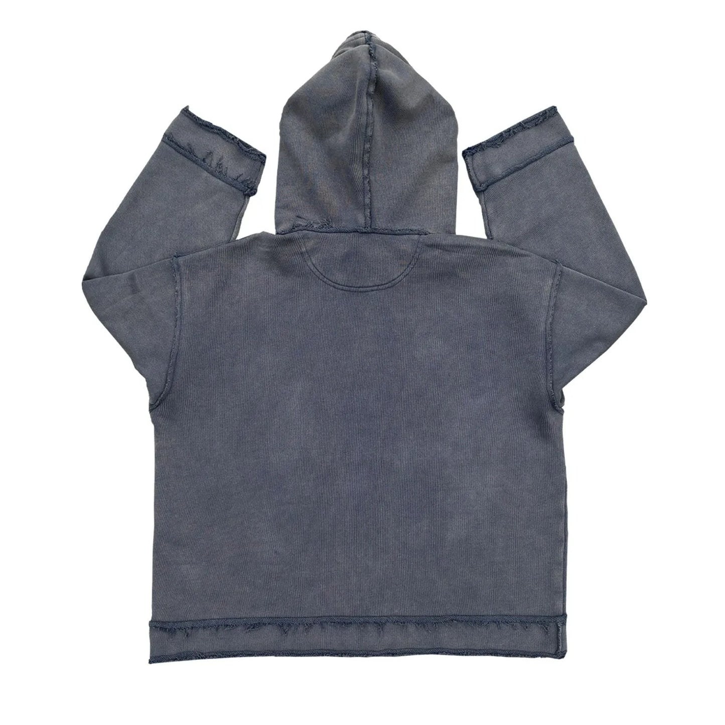 The Sun Also Rises dark blue men's hoodie sweater on a model