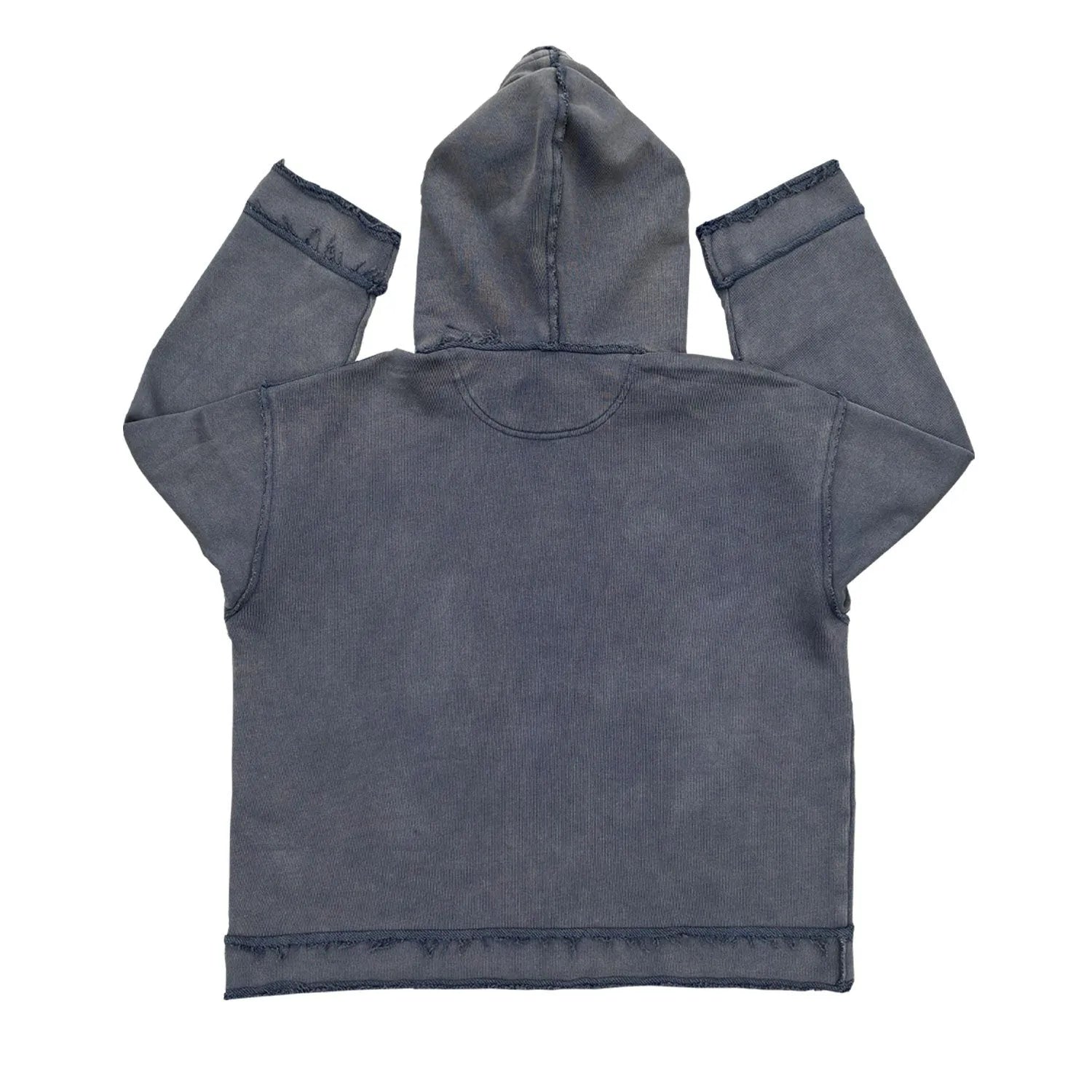 The Sun Also Rises dark blue men's hoodie sweater on a model