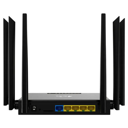 Industrial iron box 4G/3G router with removable antenna and compact dimensions