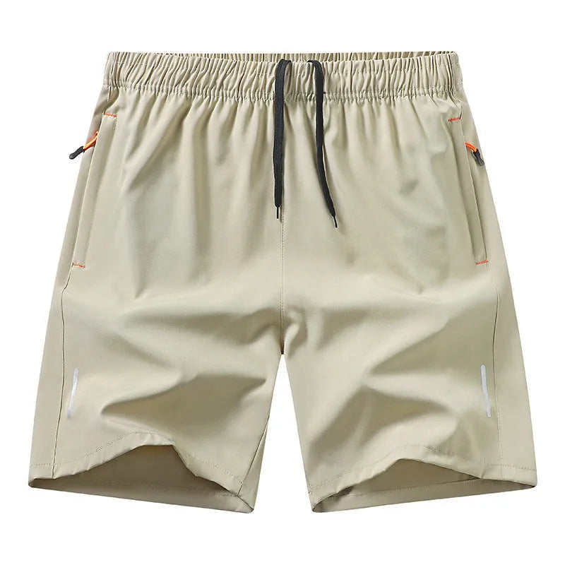 Men's black polyester basketball shorts with loose fit straight cut design for summer sports