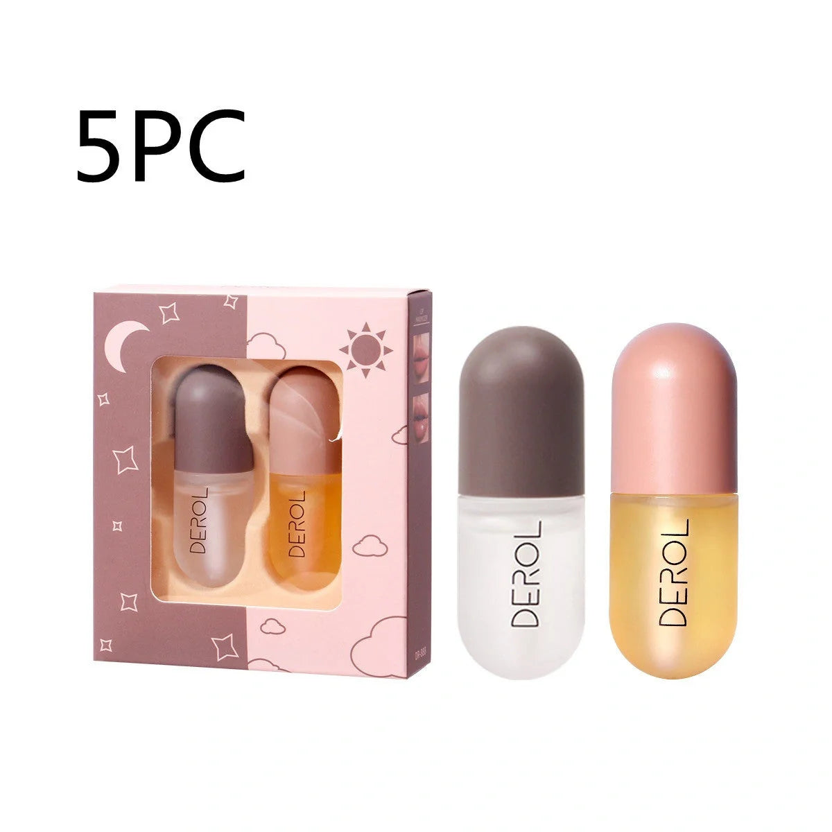 Day Night Instant Volume Lip Plumper Oil in light yellow for hydrated, plump lips