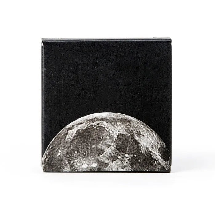 Box containing 45 black moon phases and calendar planet decorative stickers on self-adhesive paper.