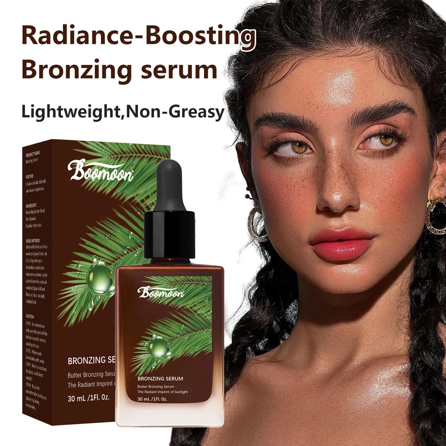 Bronze Black 30ml contact lens care solution bottle with moisturising formula