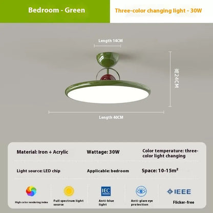 Modern Nordic ceiling light panel with full spectrum eye protection technology in dimmable LED design
