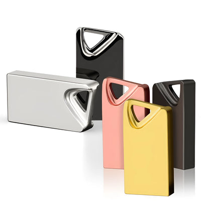 Mini white metal USB flash drive with laser pen, 24x12x0.45mm, for car music and files