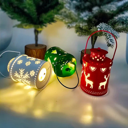 Enchanting LED candle lights with a Nordic-inspired design, creating a warm, festive ambiance for your holiday decor