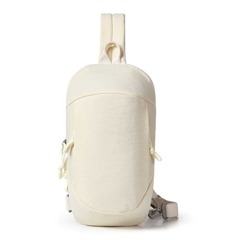 Nylon outdoor crossbody sports bag with mobile phone compartment in multiple colour options
