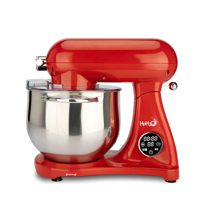 1800W 8L stand mixer with digital speed control for efficient baking preparation, featuring metal construction and quiet operation during family time