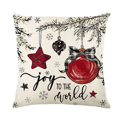 Festive Christmas cushion cover with vibrant holiday-themed design, perfect for adding cozy, seasonal charm to any home.