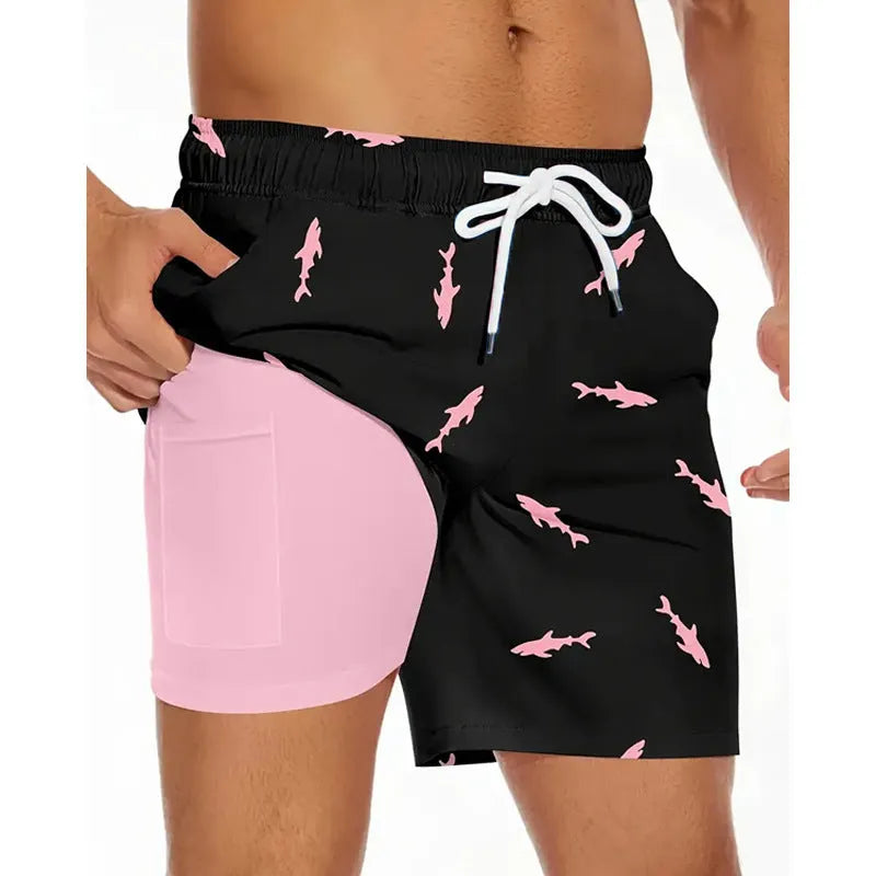 Men's loose fit casual sports pants in multiple colours for summer beach wear