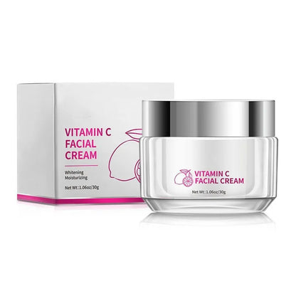 Vitamin C Face Cream 30g jar with dimensions 6cm by 6cm by 5.2cm