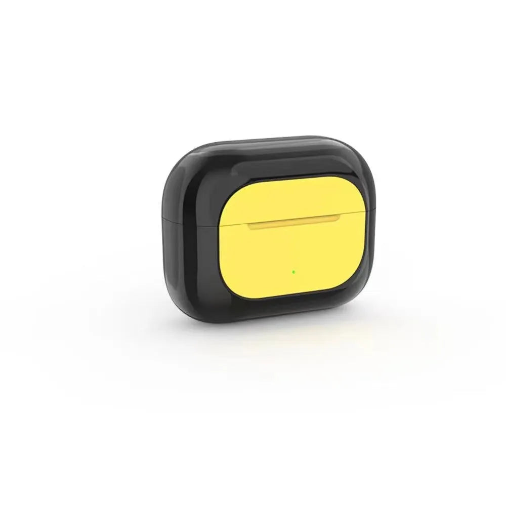 Jerry cartoon wireless Bluetooth headphones in black, white, and yellow colours with in-ear design