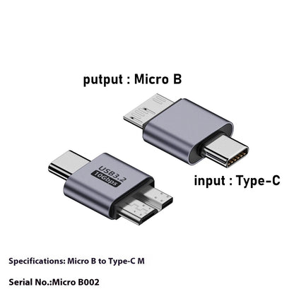 Micro-B USB adapter converter showing Type-C and USB to Micro-B connections for charging and data transfer