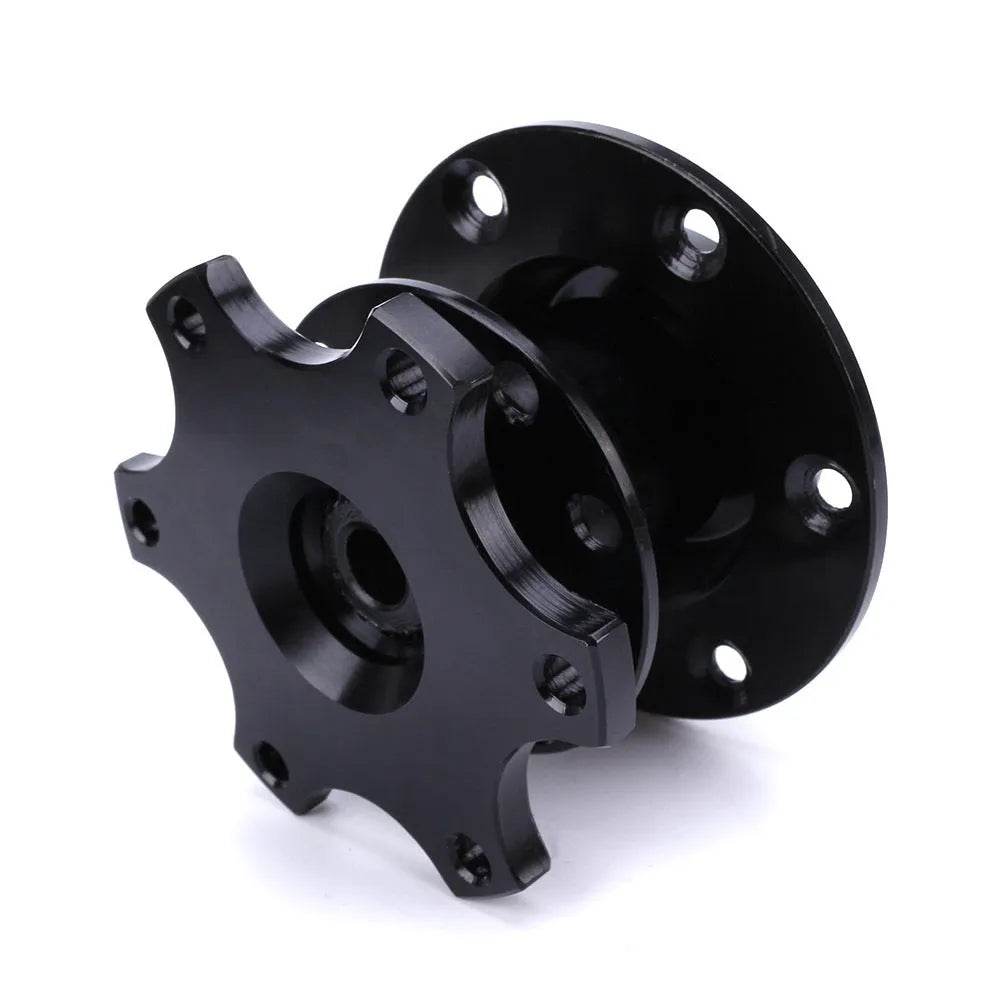Car quick release steering wheel adapter device in black, red, blue, silver, and gold colour options