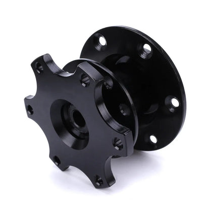 Car quick release steering wheel adapter device in black, red, blue, silver, and gold colour options