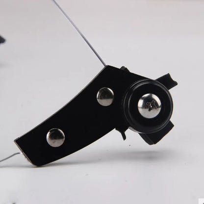 Transparent helmet face mask with clear PC lens for guide rail attachment