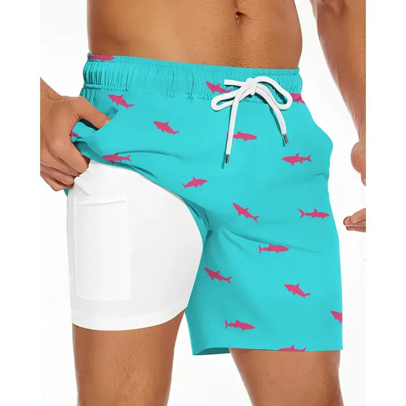 Men's loose fit casual sports pants in multiple colours for summer beach wear