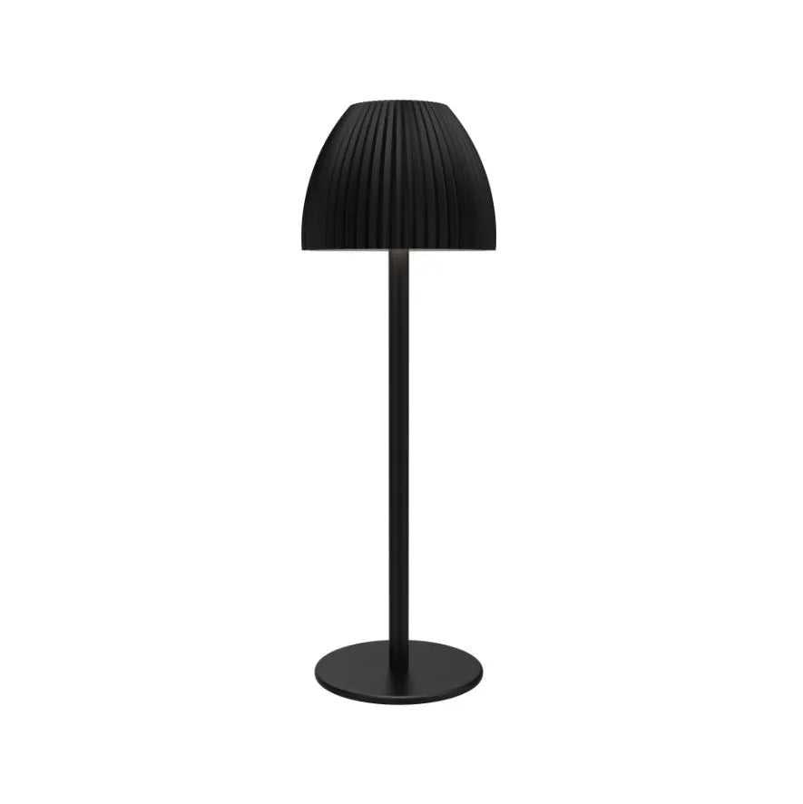 Modern simple night lamp with thin round base and ins pattern dimming control