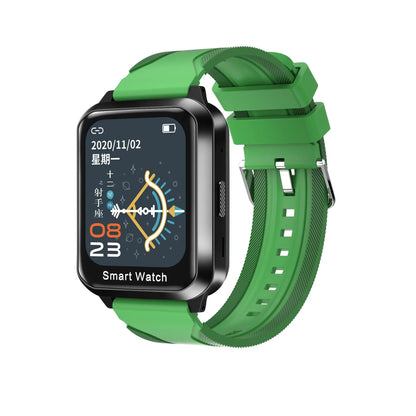 Black smart bracelet with 1.78-inch split screen display showing password lock screen interface
