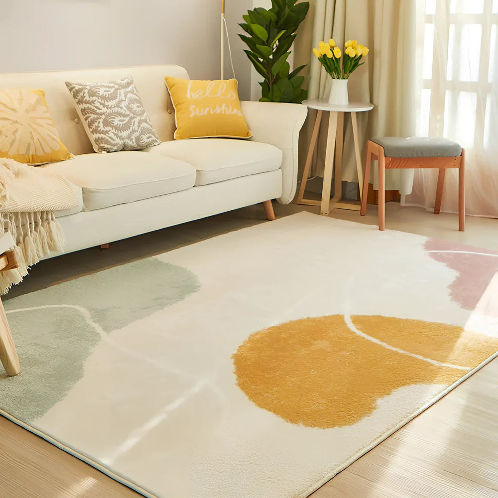 Rectangular machine-woven sofa blanket showing straight edges and consistent texture across multiple size options
