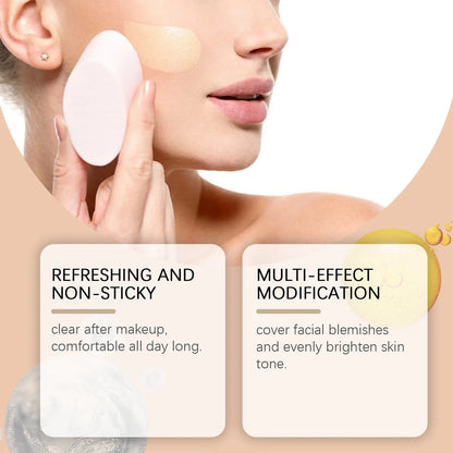 3.5ml tube of medium skin tone moisturising liquid foundation with natural finish.