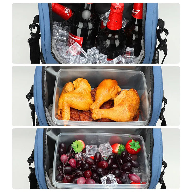 20-litre waterproof insulated backpack with beer bottle opener in modern style