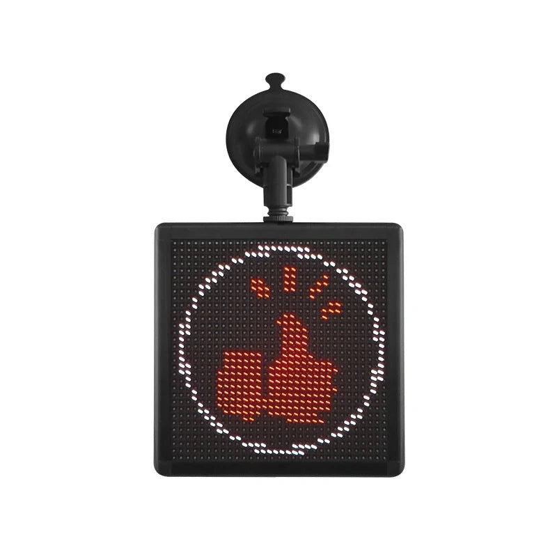 Customisable car rear window LED display with vibrant seven-colour messages