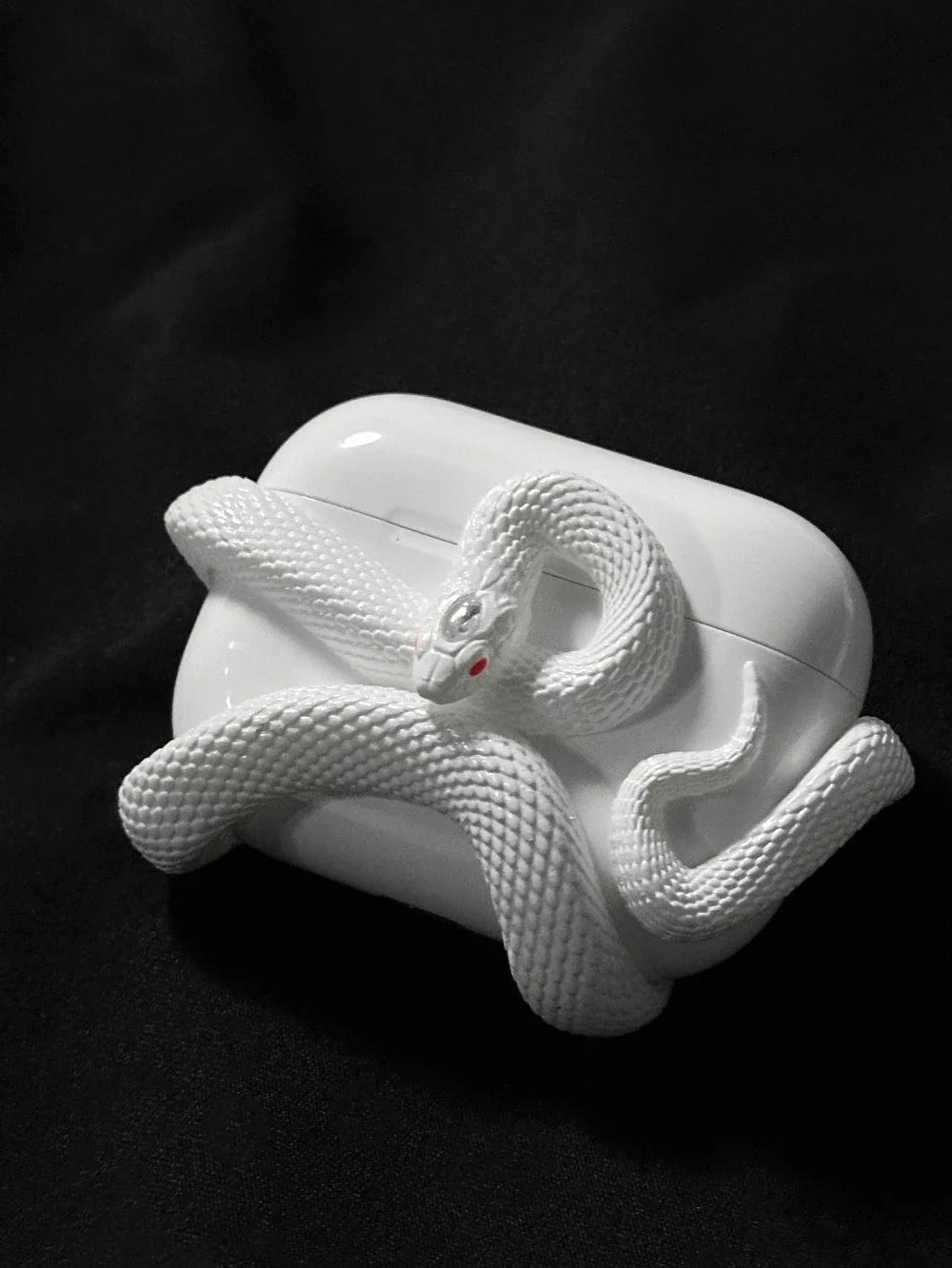 Stylish Halloween AirPods Pro Case with Spooky Snake Design - Protects your AirPods Pro in a unique, eye-catching silicone case