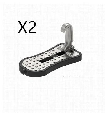 Aluminium alloy car foot assist pedal in silver, black, red, and green