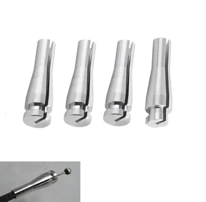 Four silver aluminium auto parts for Ford F150 F250 F350 cab rear latch repair kit.