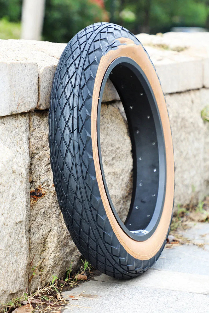 20x4.0 inch brown rubber tyre for snowmobiles and electric beach cars