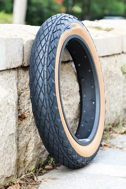 20x4.0 inch brown rubber tyre for snowmobiles and electric beach cars