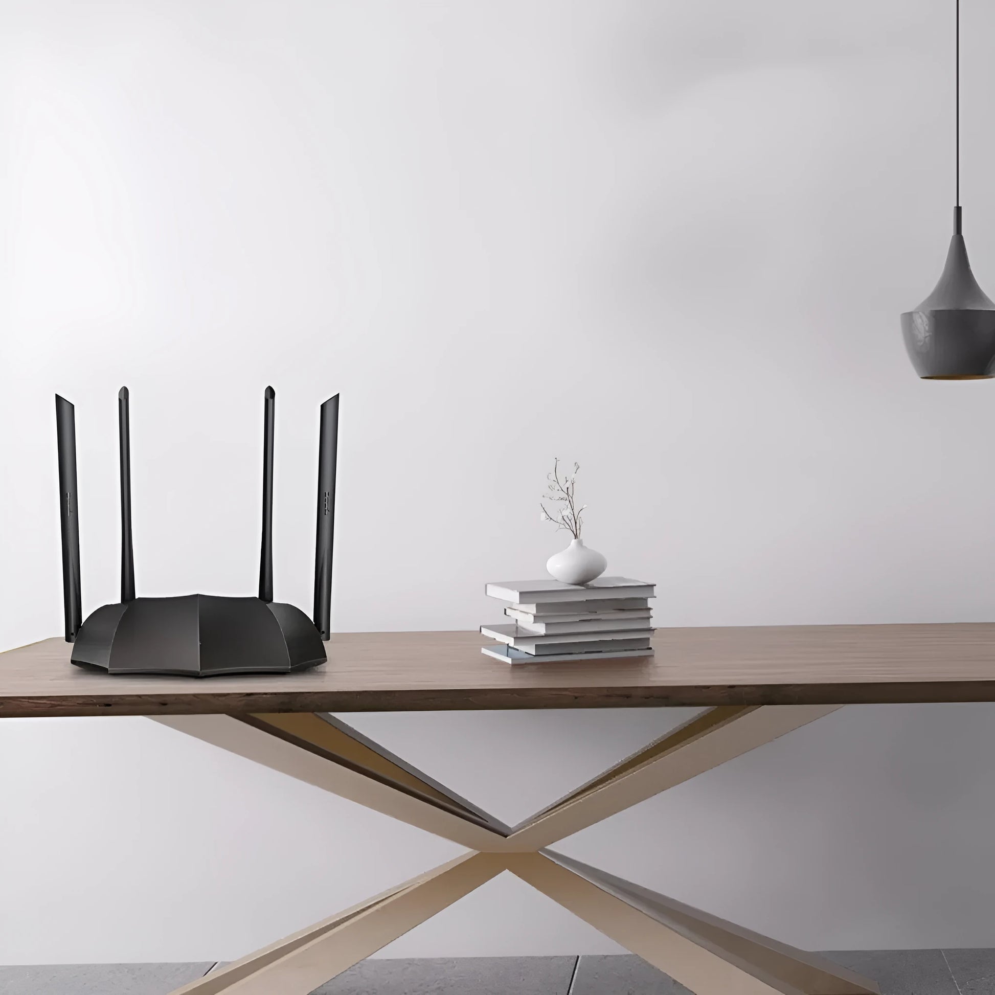 AC8 dual-band gigabit wireless router with three expansion slots and 5G smart home support