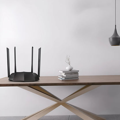 AC8 dual-band gigabit wireless router with three expansion slots and 5G smart home support