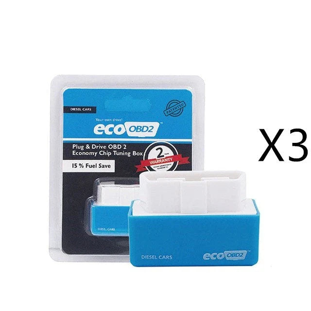 Fuel-Saving OBD2 Tuner for Gasoline Vehicles - Plug-and-Play Design, Intelligent Self-Adjusting Technology, Up to 15% Fuel Savings