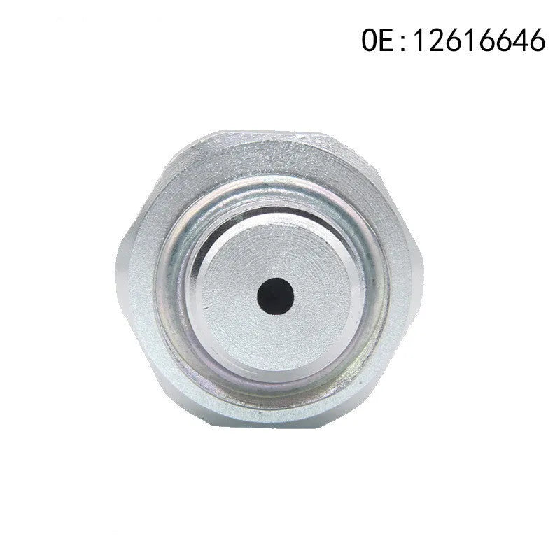 Silver metal fuel pressure sensor with model numbers 12616646 12677836 D1846A for automotive applications