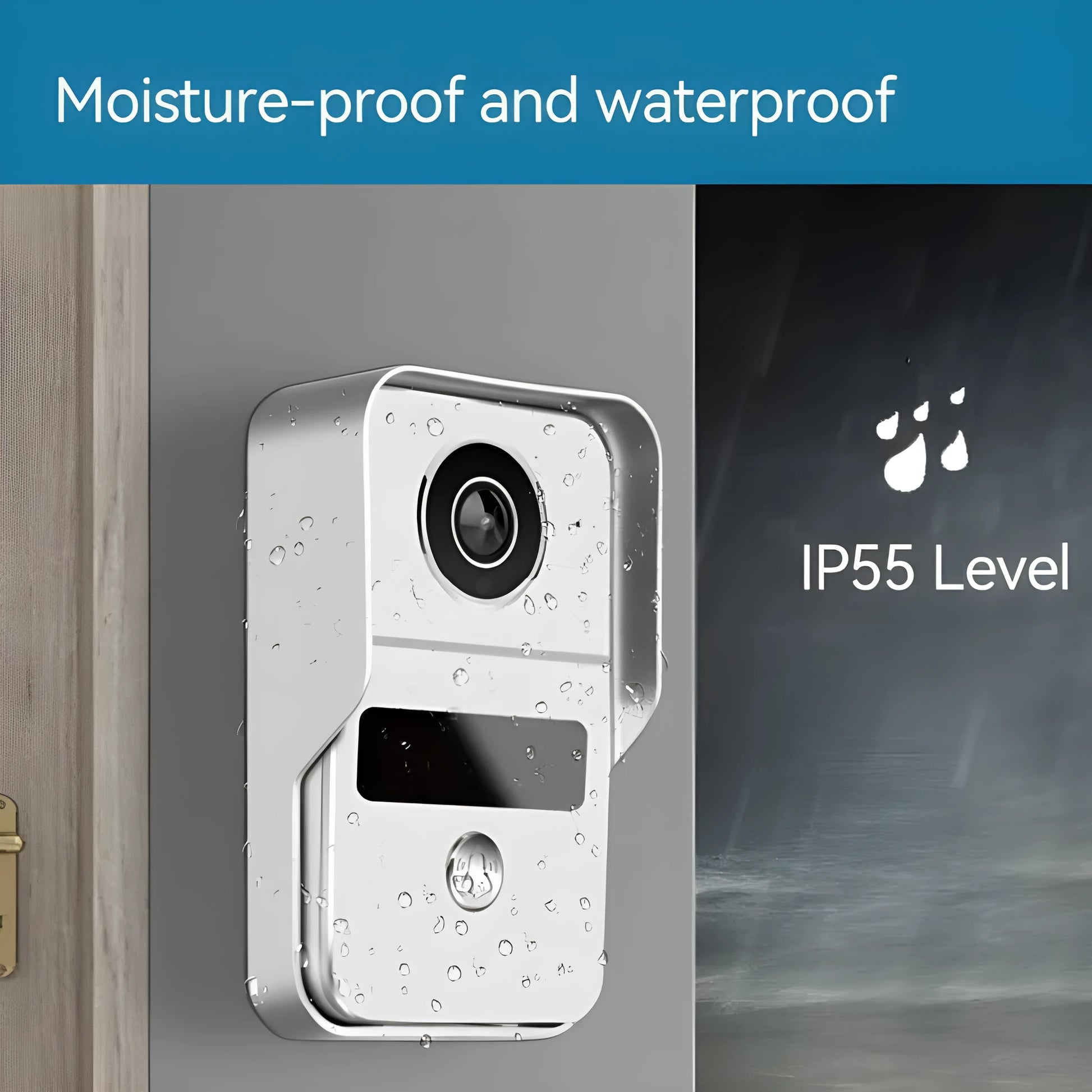 10-inch video intercom doorbell with colour HD camera and wireless network connection