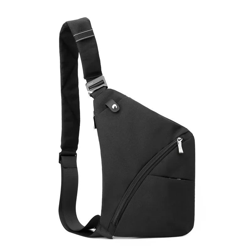 Men's Oxford cloth travel shoulder bag in urban simplicity design with letter print