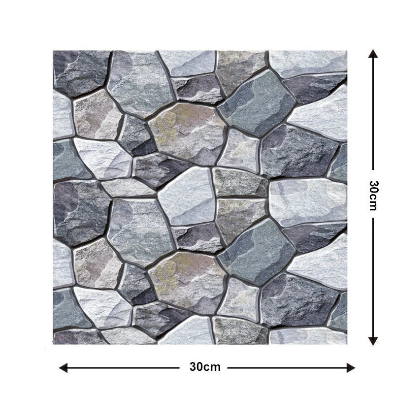 Moisture-proof brick wallpaper sticker for kitchen and bathroom walls