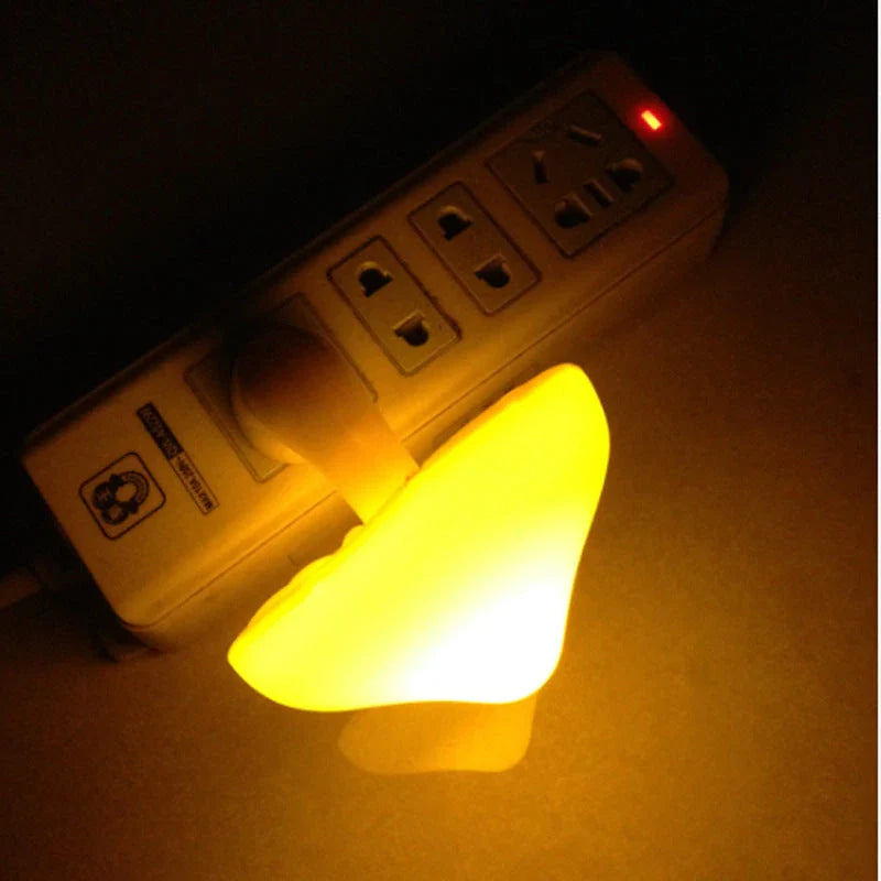 Dimmable mushroom-shaped LED night light with sensor - provides warm white glow for bedroom, nursery, and home decor