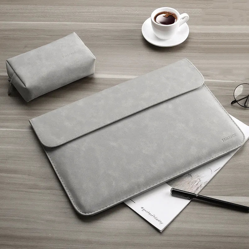 Frosted laptop sleeve for MacBook Pro Air 11-16 inch, in Blue Deep Grey Green Khaki Light Grey Pink